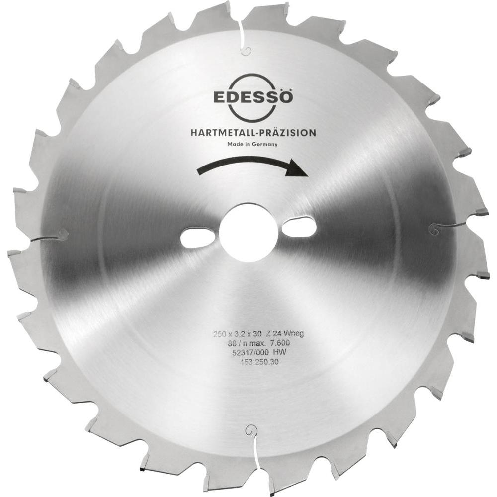Edessö, Sägeblatt, Kreissägeblatt HW Profi 250x3,2x30 mm Z24 W-neg