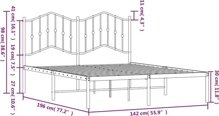 Image du produit vidaXL Bettgestell (100 x 190 cm)