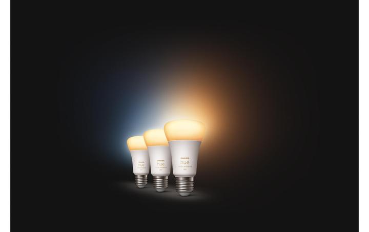 Produktbild Philips Hue White Ambiance (E27, 9 W, 806 lm, 3 x, F)