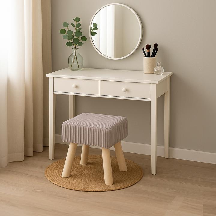 Image du produit Relaxdays Tabouret en corduroy