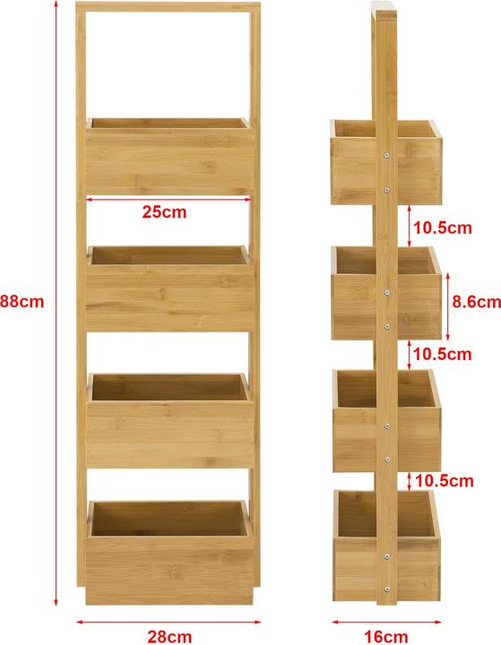 Image du produit En.Casa Bardu (28 x 16 x 88 cm)