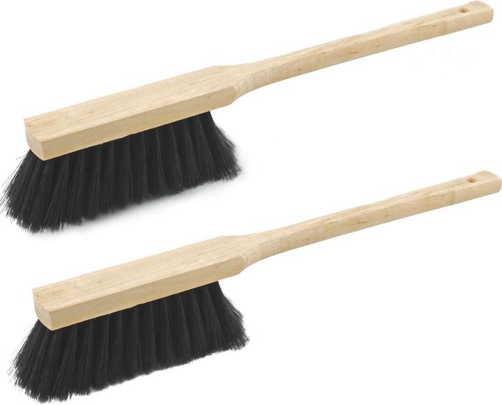 Actual product image Novaliv 2X Hochwertiger Langstiel Handfeger 60 cm mit Holzgriff feine Kunstborste für Effektive Rein (2 pcs.)