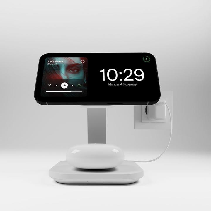 Actual product image SBS Puro Magnetic Wireless Induction Charging Station 2in1 Wireless Charging + A (30 W)