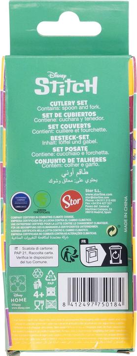 Actual product image Stor Stitch "Palms" - Children's cutlery set 2-piece