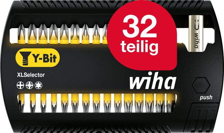 Actual product image Wiha SB 7948Y-904 XLSelector ( 41832 ) Bit Set Y-Bit 25 mm Phillips, Pozidriv, TORX 31-pcs. 1/4" (T 20, PH2, T 10, T 25, T 40, PH3, PH1, PZ2, T 15, PZ3, T 30, PZ1)