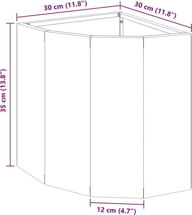 Produktbild vidaXL Eckpflanzer