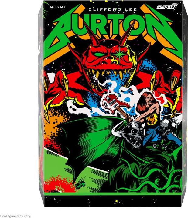 Actual product image Super7 Metallica Ultimates action figure Wave 2 Cliff Burton 18 cm