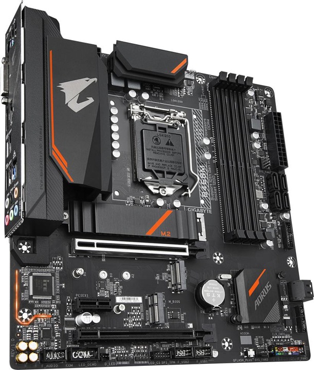 Produktbild Gigabyte B460M Aorus Pro, Intel B460-Mainboard - Sockel 1200 (LGA 1200, Intel B460, mATX)