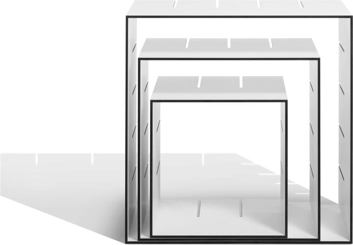 Immagine prodotto müller möbelwerkstätten Set di 3 Konnex (31 x 20 x 31 cm, 41,5 x 20 x 41,5 cm, 51,5 x 20 x 51,5 cm)