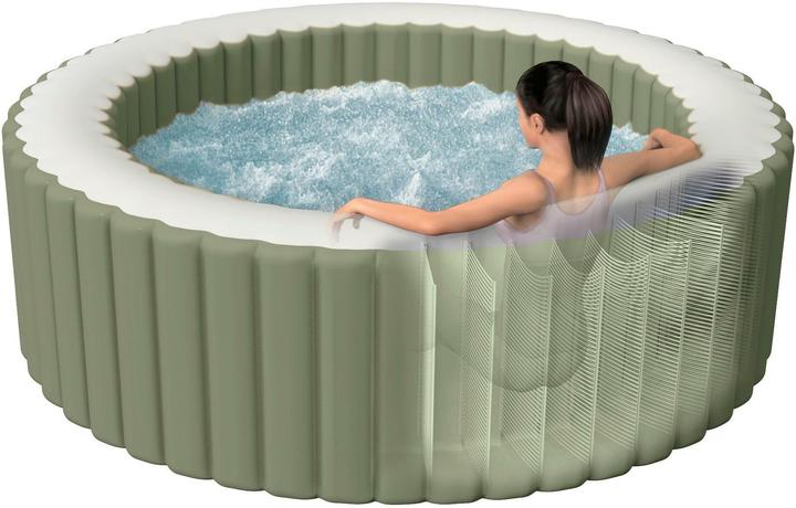 Produktbild Intex 6-Personen Olive Grün Round Bubble Spa Set