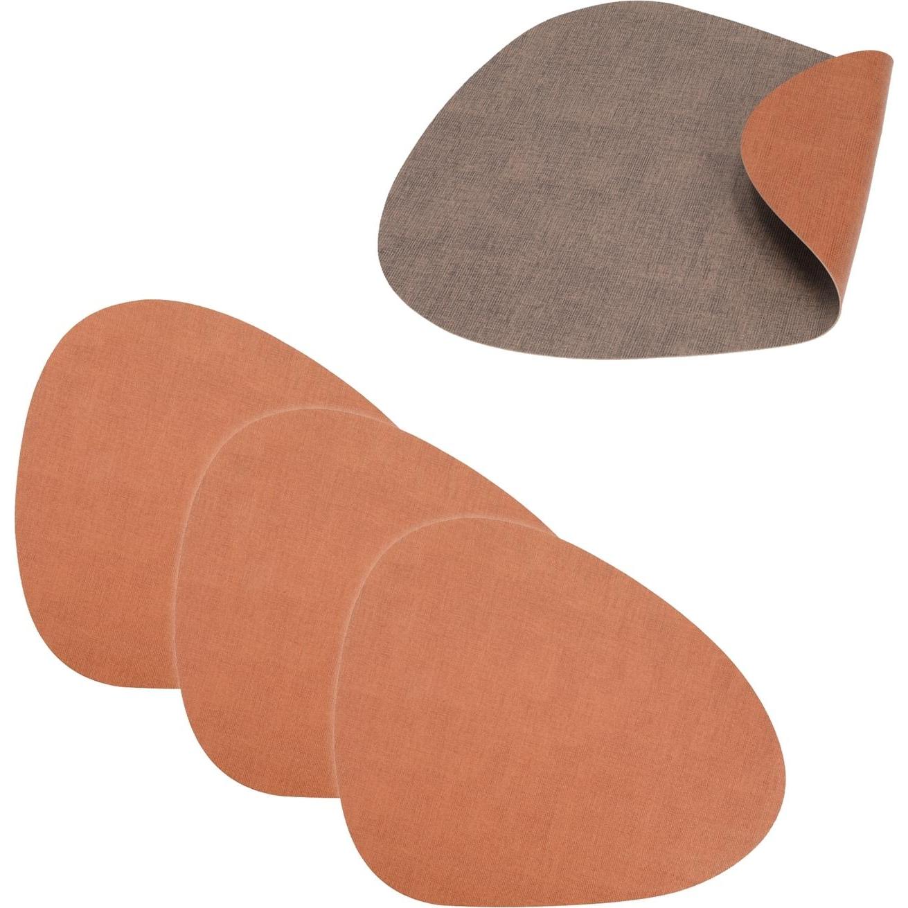 Thumbnail - HTI-Living, Tischset, Tischset 4-teilig Cognac / Braun (4 x, 45 x 36 cm)