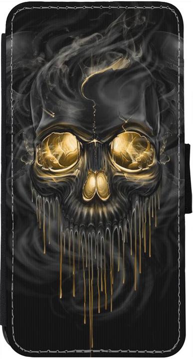 Produktbild PhoneLook Hülle Wallet schwarz Skull 02 (Apple iPhone 12)