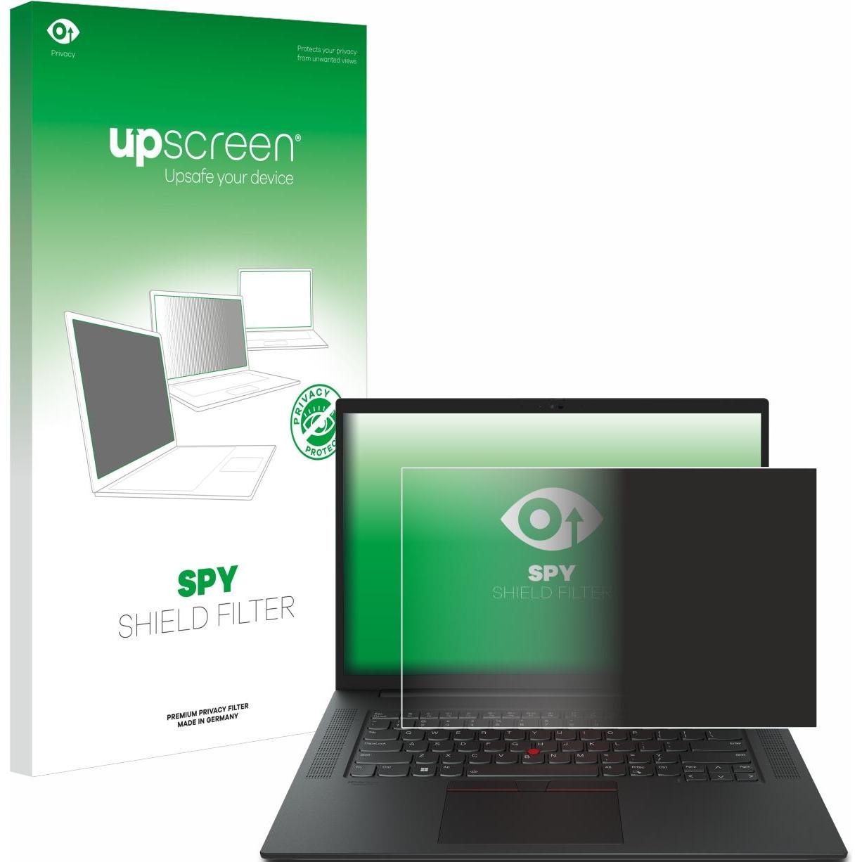 upscreen Spy Shield Blickschutzfilter (16", 16 : 10), Notebook Schutzfolie