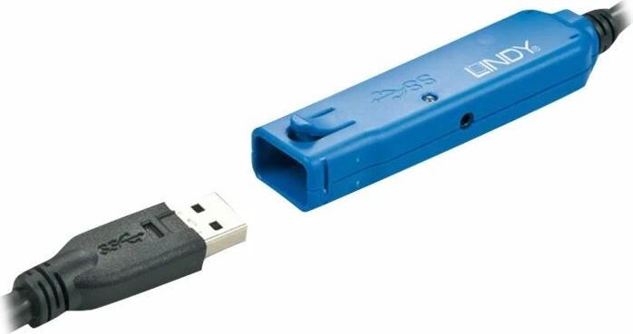 Actual product image Lindy USB 3.0 active extension cable (8 m, USB 3.0)