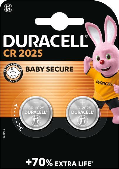 Produktbild Duracell Lithium CR2025 (2 Stk., CR2025, 165 mAh)