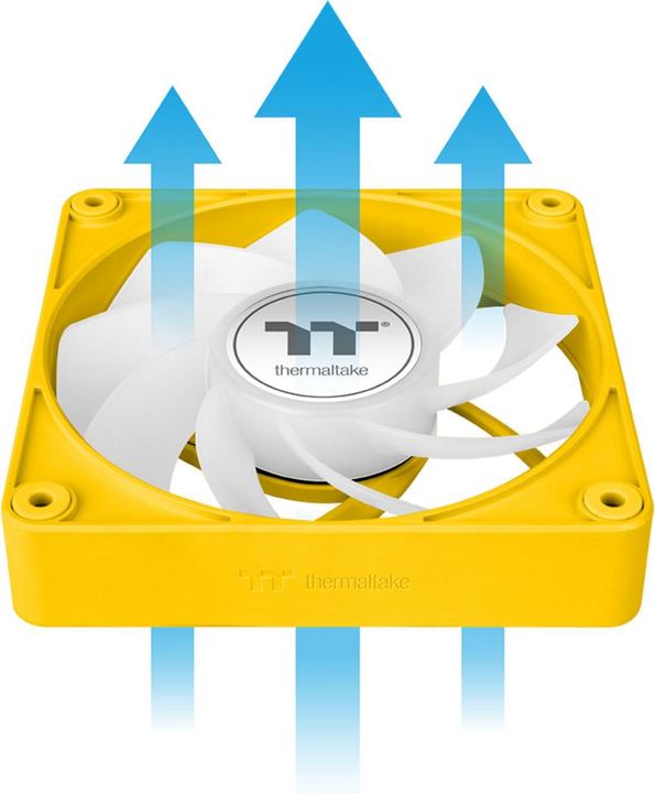 Immagine prodotto Thermaltake TT CT120 EX Reverse ARGB PC Cooling Fan 3 Pack Bumblebee (120 mm, 3 x)