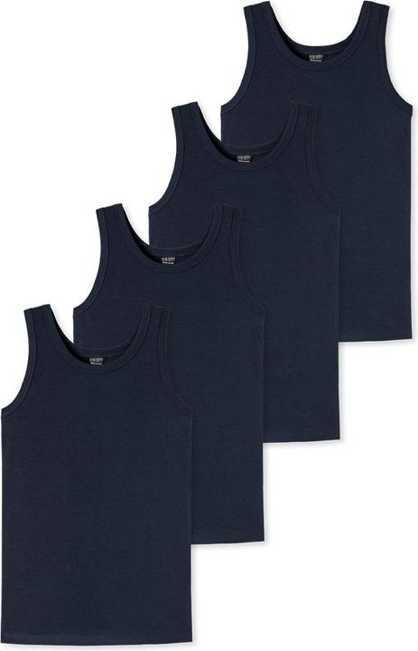Actual product image Schiesser Pack of 4 Teens Boys - 95/5 Organic Cotton Undershirt (176)
