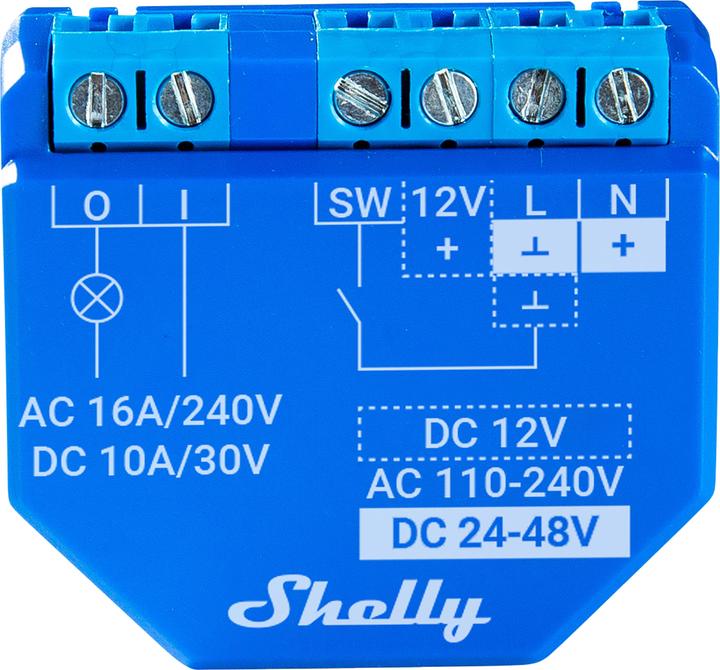 Image du produit Shelly Plus 1 (Actionneur de commutation)
