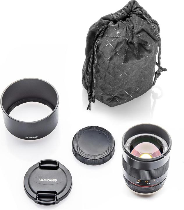 Actual product image Samyang 85mm F1.8 Fuji X (Black) (Fujifilm X, APS-C / DX)