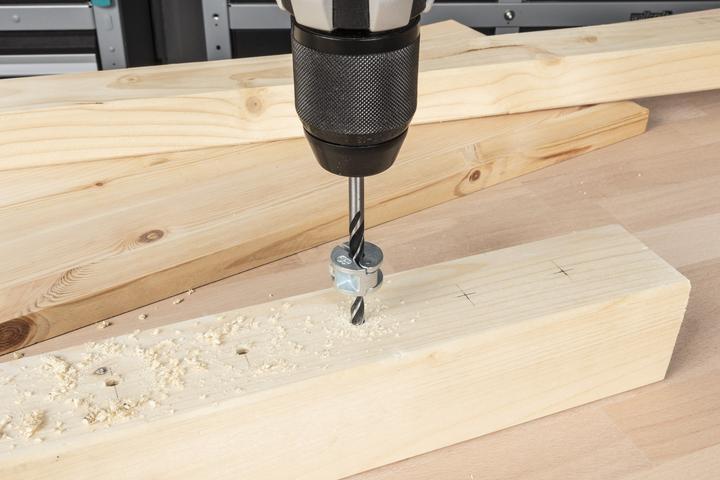 Actual product image wolfcraft 1 wood twist drill set 2 pcs. ø8mm (8 mm)
