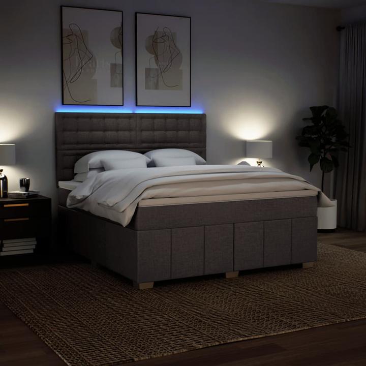 Produktbild vidaXL Bo x springbett mit Matratze 180 x 200 cm Stoff (180 x 200 cm)