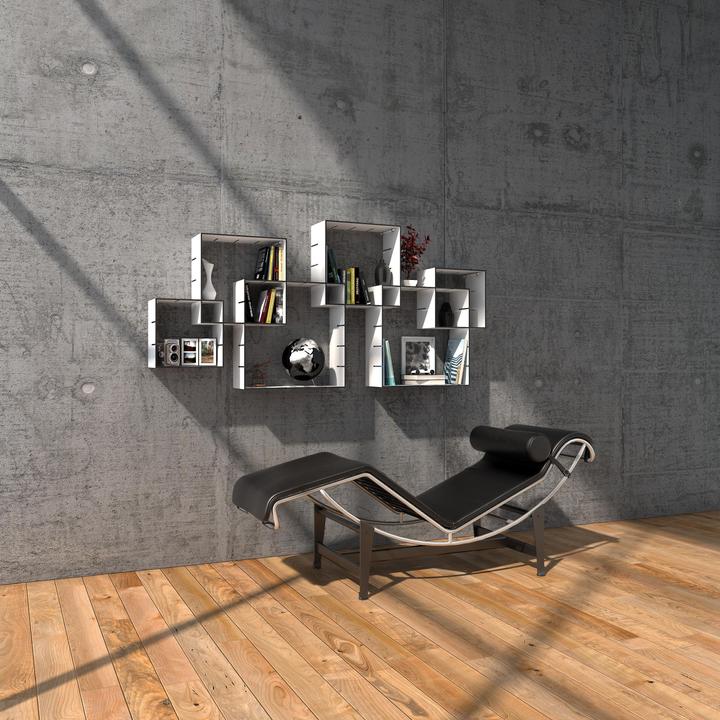 Immagine prodotto müller möbelwerkstätten Set di 3 Konnex (31 x 20 x 31 cm, 41,5 x 20 x 41,5 cm, 51,5 x 20 x 51,5 cm)