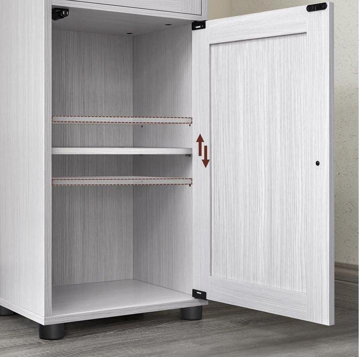 Actual product image Vasagle Bathroom cabinet white 40.0 x 30.0 x 165.0 cm (40 x 30 x 165 cm)
