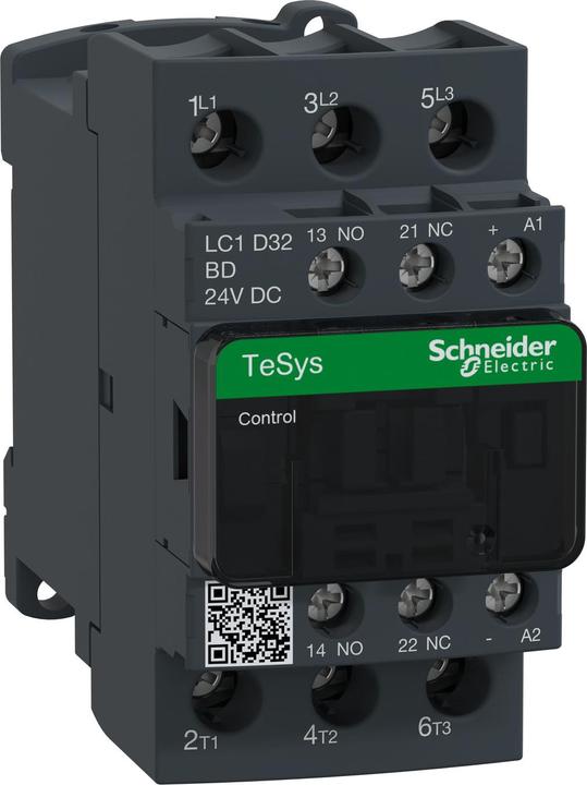 Image du produit Schneider Electric Contacteur 3 pôles à fermeture 32A 24VDC