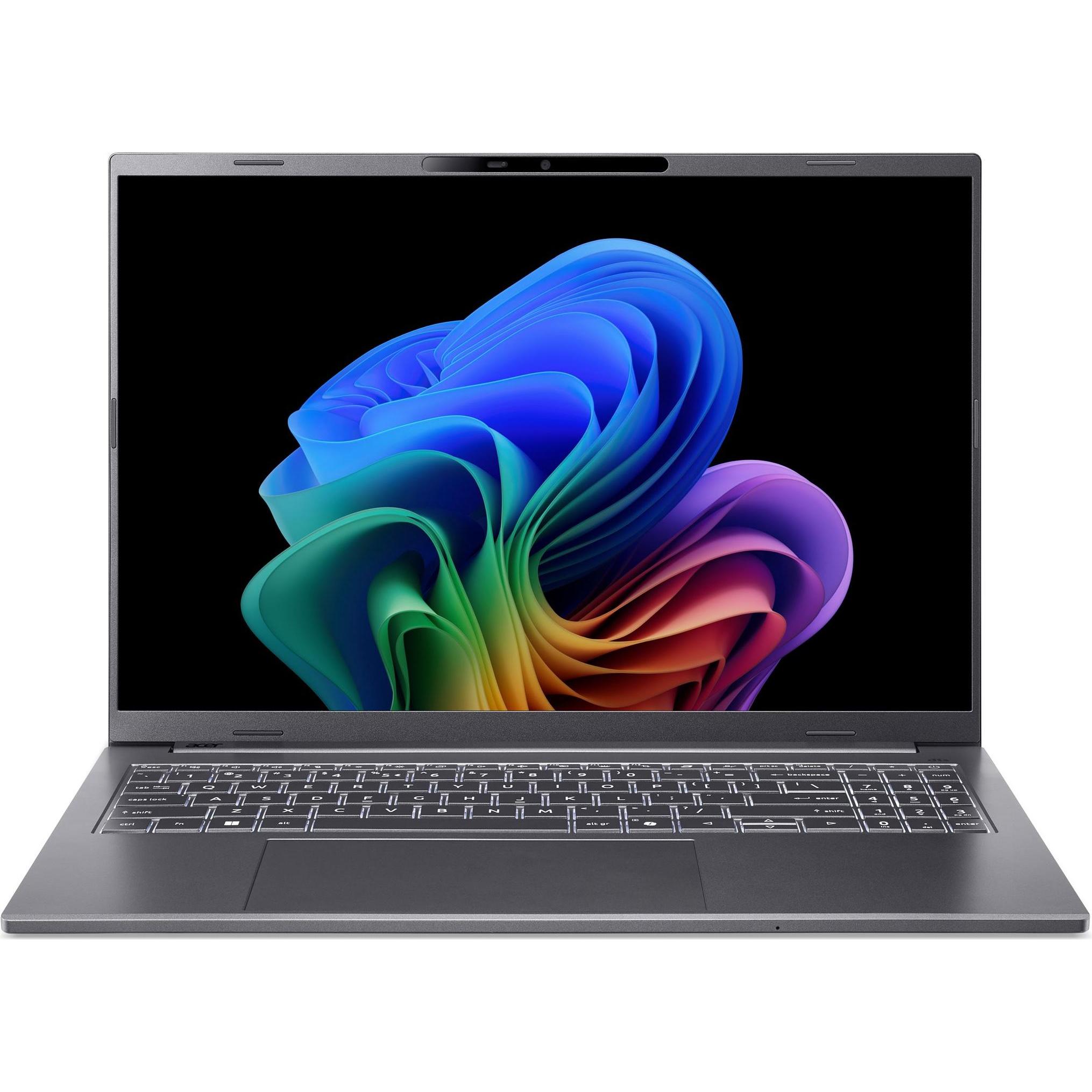 Acer Aspire A16 AI (16", 512 GB, 16 GB, DE, AMD Ryzen AI 5 340), Notebook, Grau