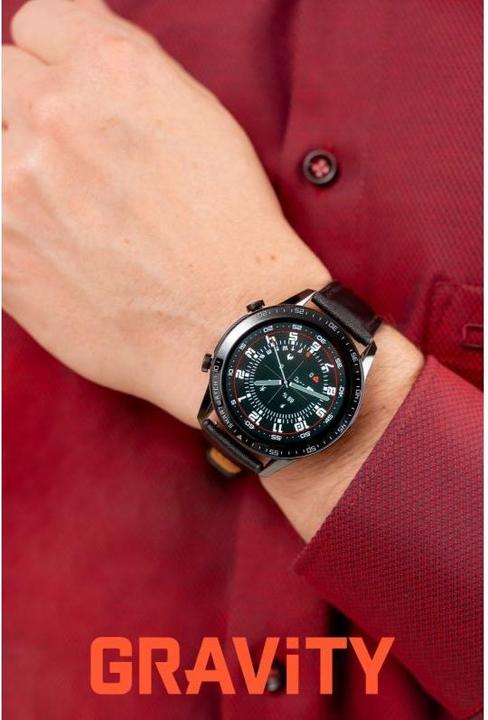 Actual product image Gravity Smartwatch Czarny 2 Paski GT10-5 (46 mm)