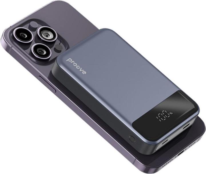 Actual product image Proove Powerbank Hoodman, 10000mAh, 20W, PD + FQI, Grey (10000 mAh, 20 W)