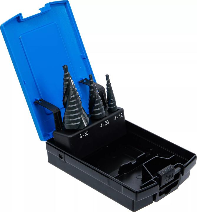 Actual product image BGS Step Drill Set Ø 4 - 30 mm 3 pcs. (4 - 30)