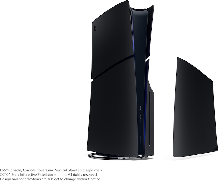 Actual product image Sony PS5 Standard SLIM Cover - Midnight Black (PS5)