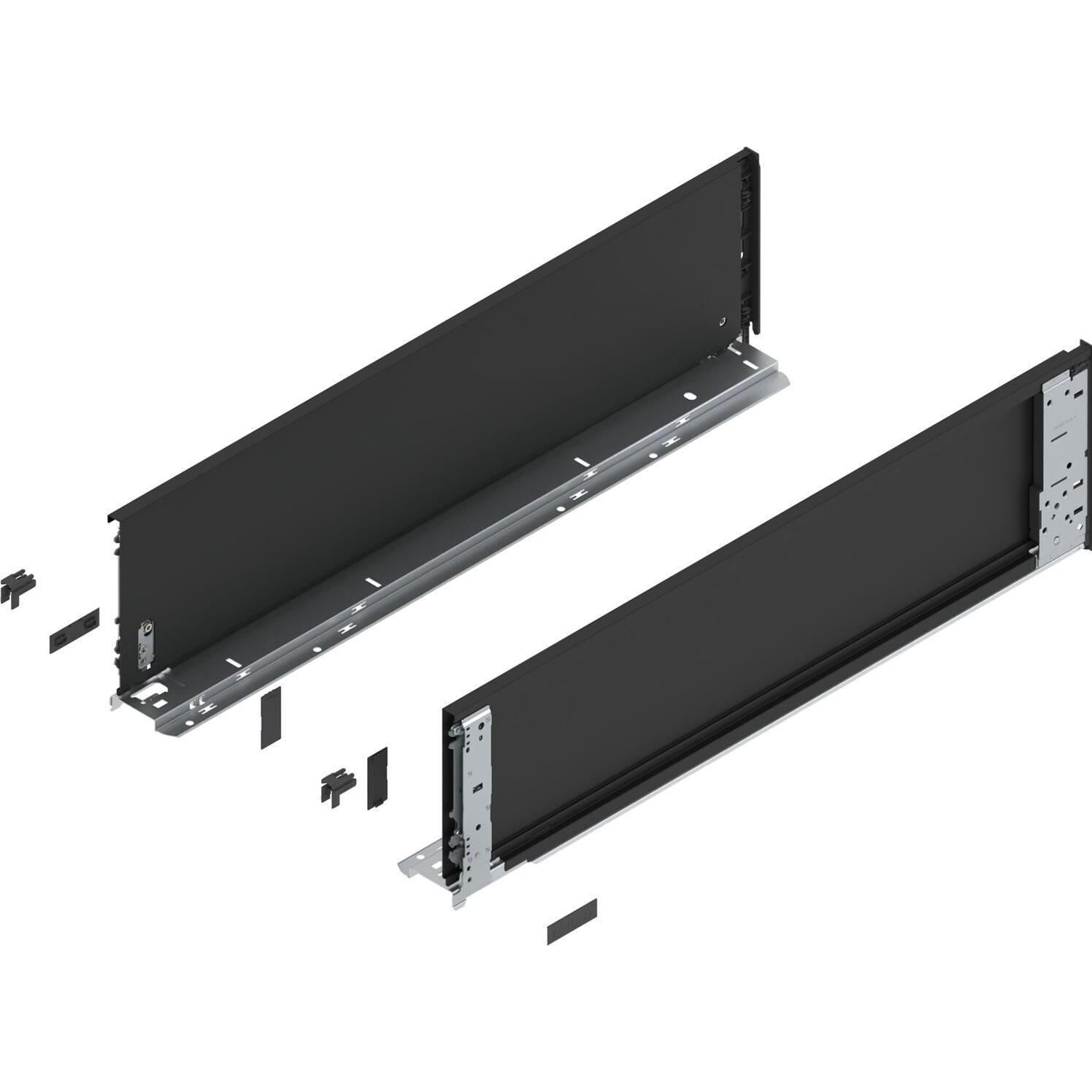 Blum, Schubladenauszüge, LEGRABOX special edition Innenzarge Höhe C, NL 650 mm, Carbonschwarz