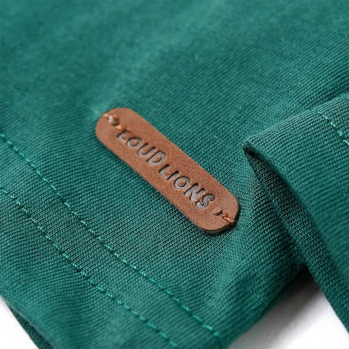 Produktbild vidaXL Kinder-Langarmshirt Grün 104,Material: 100 (104)