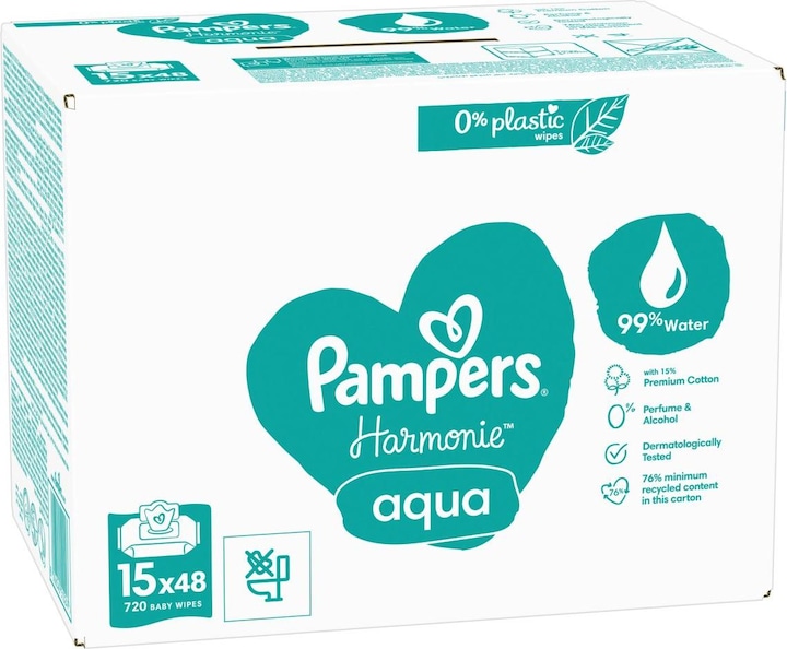 Produktbild Pampers Harmonie Aqua (720 Stück)