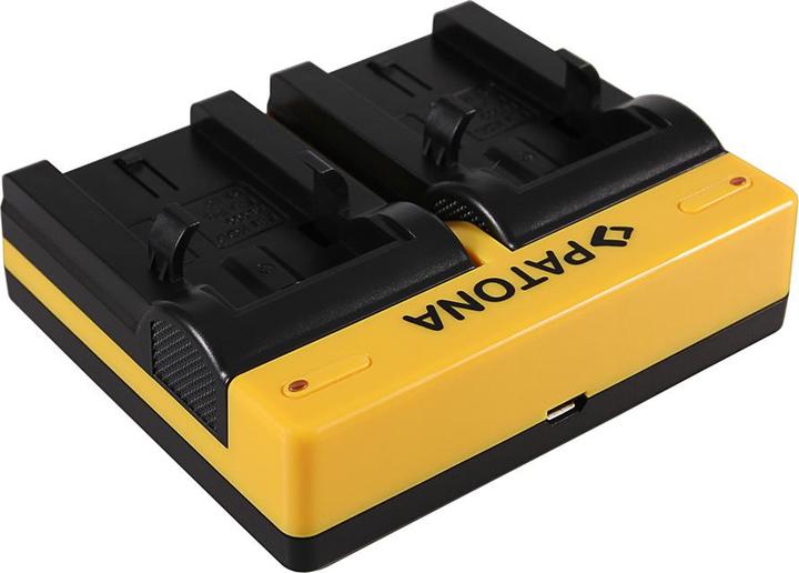 Productafbeelding Patona Dubbele oplader voor Kodak Klic-8000 DB-50 Easyshare Z1012 IS Z1085 IS Z1485 IS Z612 incl. Micro (Batterijlader voor camera)