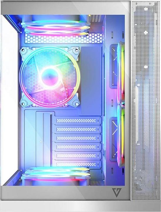 Produktbild Modecom Obudowa Volcano Panorama Apex ARGB 3F biała (AT-PANORAMA-3F-ARGB-20-000000-0002) (ATX, ITX, mATX, Mini-ITX)