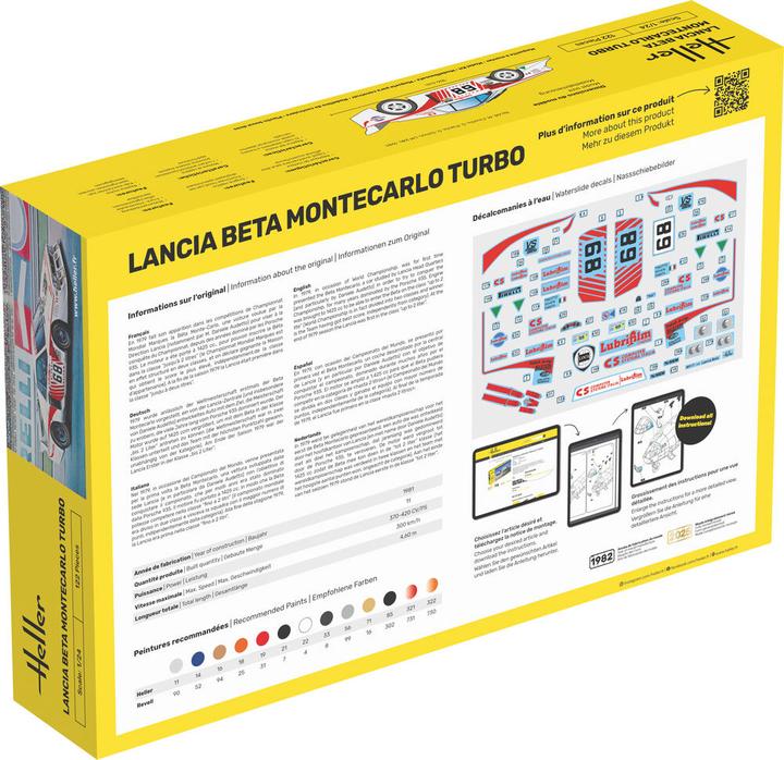 Heller STARTER KIT Lancia Beta Montecarlo Turbo
