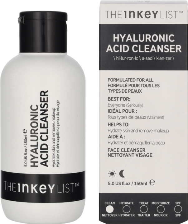 The Inkey List Hyaluronic Acid Cleanser (Reinigungstücher, 150 ml)