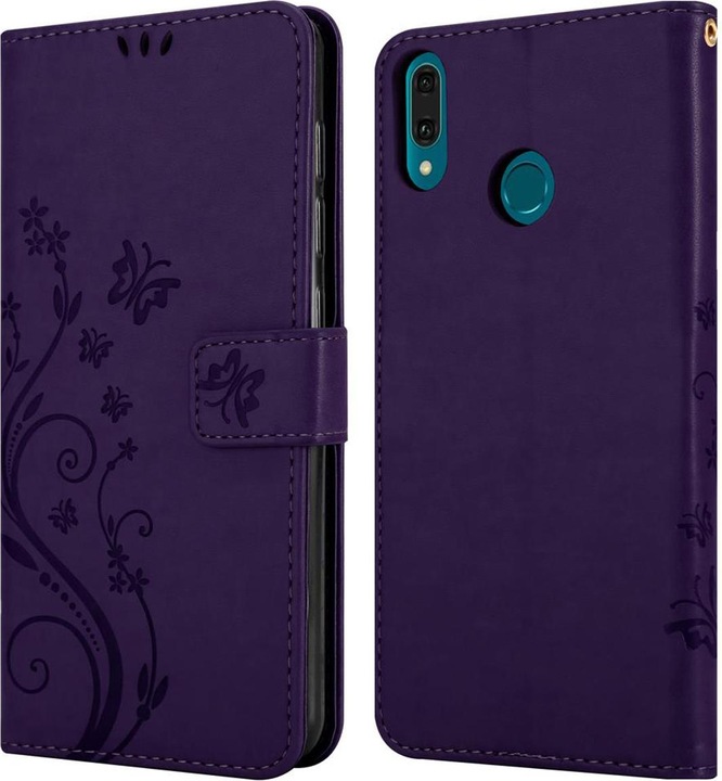 Produktbild Cadorabo Flower Book Cover (Huawei Y9 (2019))