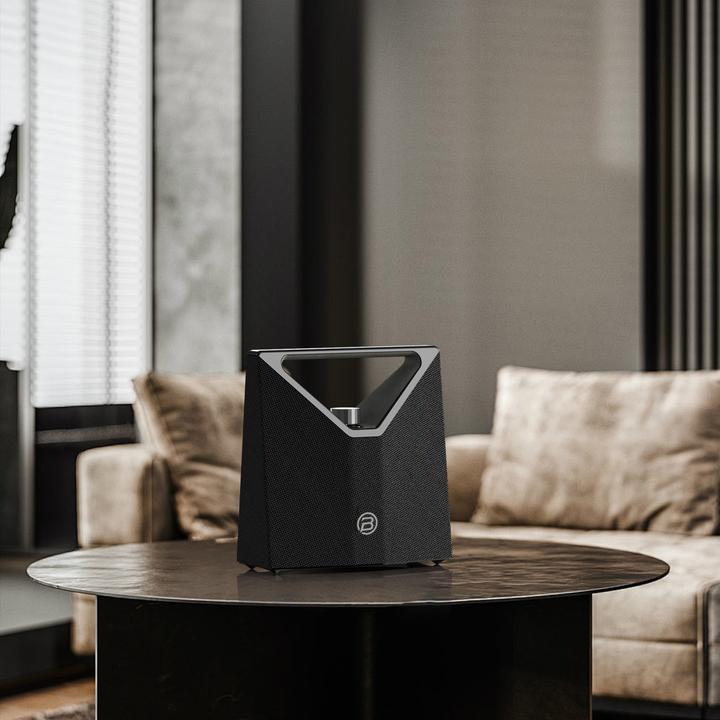 Image du produit Bugani Brief Plus Bluetooth-Lautsprecher black+silver (13 h)