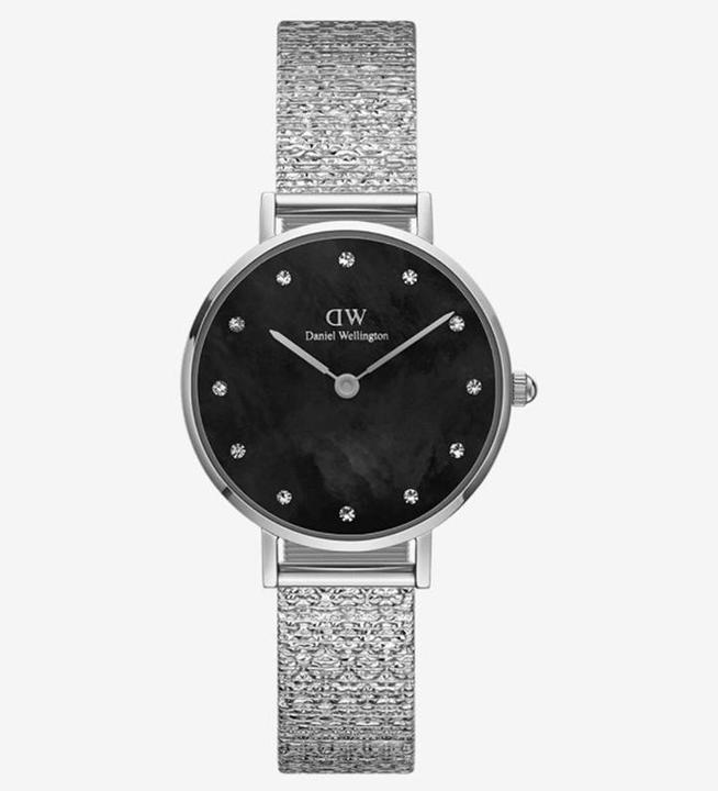 Produktbild Daniel Wellington Classic Petite Lumine Pressed Piano Silver Black (Analoguhr, 28 mm)