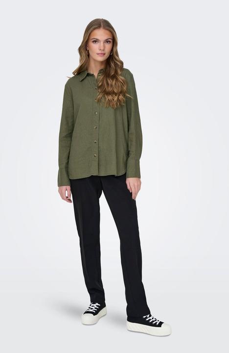 Image du produit JdY Coupe décontractée Col de chemise Manches avec bouton Coupe volumineuse des bras Chemise (L)