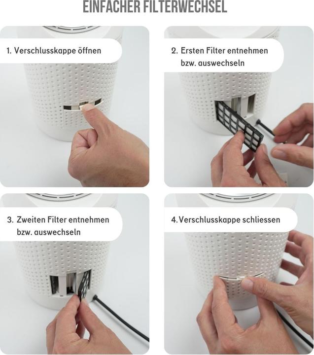 Produktbild Hermex Rotierender Turmventilator Tischventilator Standventilator Ventilator (55 dB)
