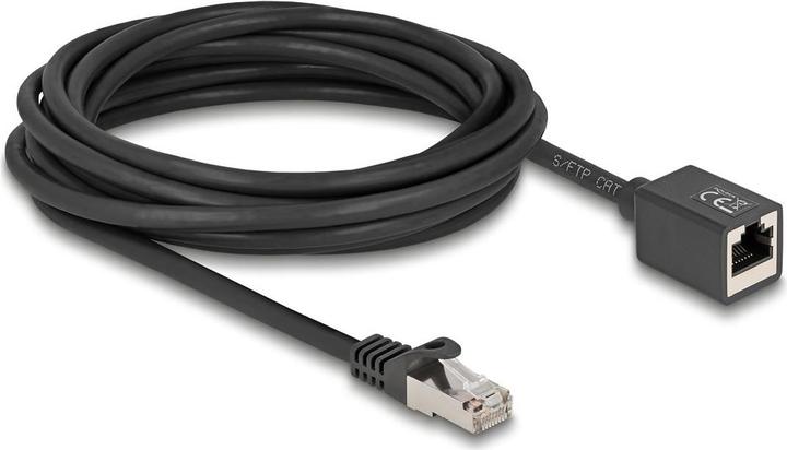 Produktbild Delock Netzwerk Verlängerungskabel RJ45 Stecker zu RJ45 Buch (S/FTP, CAT6a, 5 m)