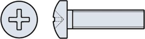 Werkstarck Metallschrauben Pan-Head DIN 7985 (50 Schrauben pro Stück)