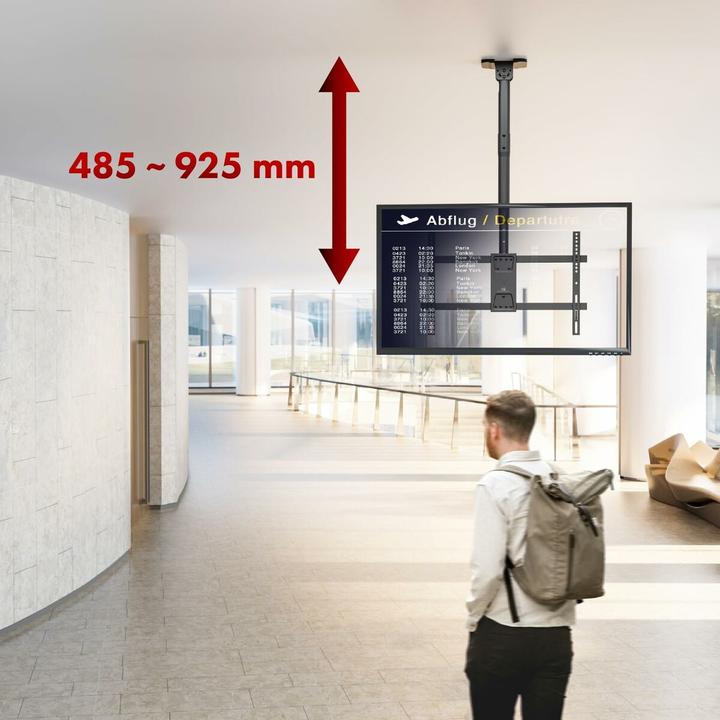 Produktbild Maclean Deckenhalterung für TV max. Belastung 60kg 43-86 max VESA 600x400 MC-112 B (Decke, 60 kg, 43" - 86")