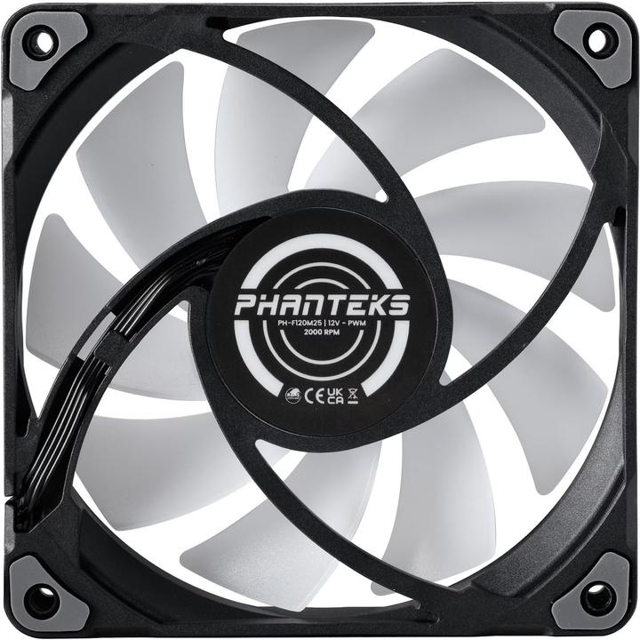 Actual product image Phanteks M25 PWM D-RGB fan - 140mm, black (140 mm, 1x)