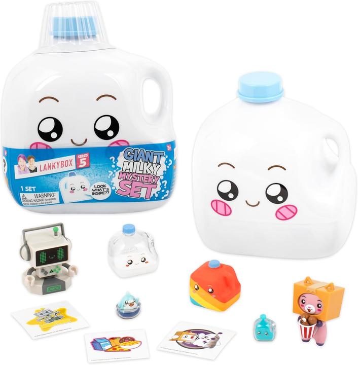 Actual product image Lankybox 2812 Giant Singing Mystery Milky Set with 9 Exciting Toys to Discover Inside, Officially Li